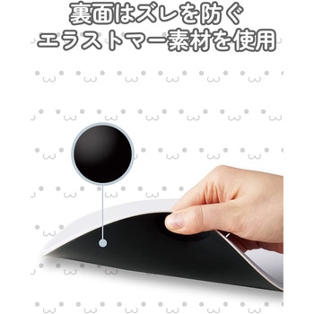 マウスパッド 丸型 スムースクロス素材 ほどよいグリップ感 厚さ6mm 21×21cm テレワーク エレコム