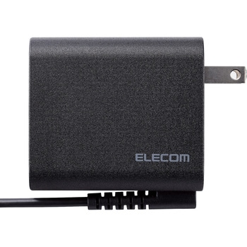ACアダプター USB TypeC 充電器 45W 長さ1.8m ケーブル一体型 Type-C×1 PD対応 エレコム