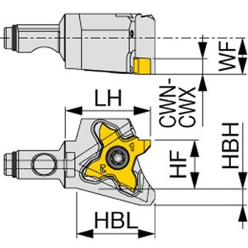 スクリューオン式ヘッド QC16 タンガロイ