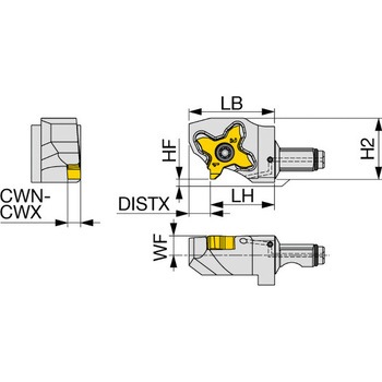 スクリューオン式ヘッド QC16 タンガロイ