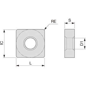チップ SNMG-DM タンガロイ 旋盤用チップ正方形 【通販モノタロウ】
