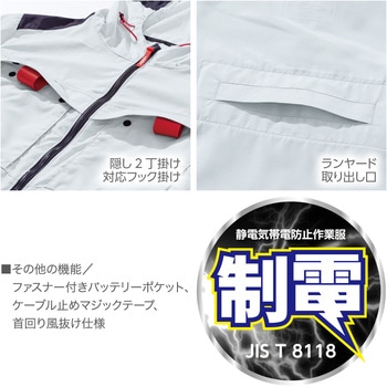 快適ウェア サイドファン長袖フードジャケット 村上被服