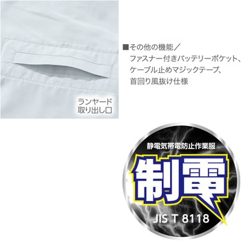 快適ウェア サイドファン半袖フードジャケット 村上被服
