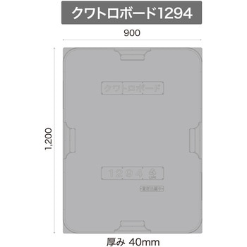クワトロボード スタンダードタイプ(パレット緩衝材) グレー クワトロテックサポート