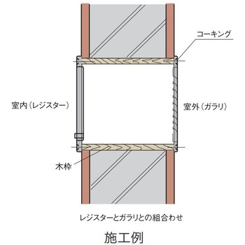 ステンレス製 ガラリ Aタイプ 外壁用 ブラック(黒) 宇佐美工業