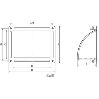 UK-FU1520-BK ステンレス製 角型フード ブラック(黒) 1台 宇佐美工業