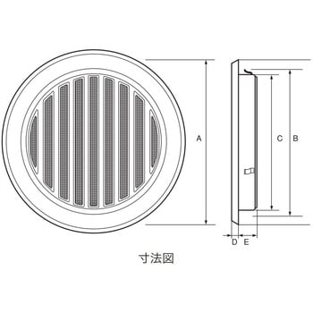 ステンレス製 丸型床下換気孔 「杉」 宇佐美工業 丸型ガラリ 【通販