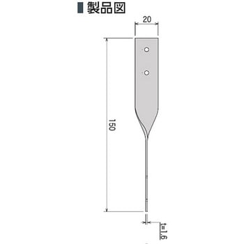 ST-2 ひねり金物ST-Ⅱ カナイ 板厚1.6mm 1個 - 【通販モノタロウ】