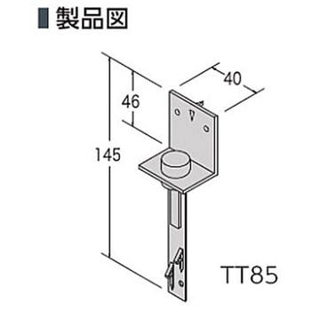 TT85 調整機能付き防振天井吊り木 1本 カナイ 【通販サイトMonotaRO】