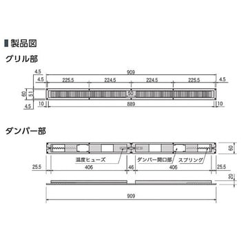 SL-90アFD スレンダー軒裏換気金物 1台 カナイ 【通販サイトMonotaRO】