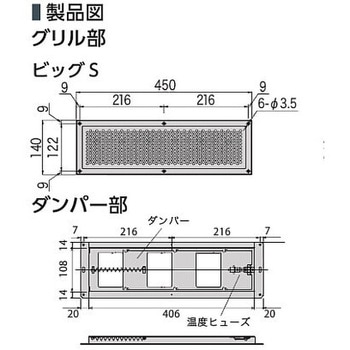 ビッグ軒裏換気金物S カナイ