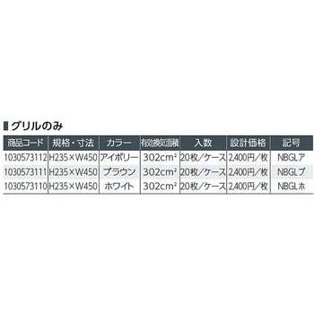 ニュービッグ軒裏換気金物L カナイ