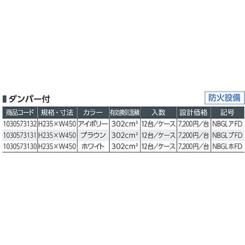 ニュービッグ軒裏換気金物L カナイ