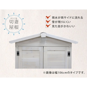 三角屋根スリム収納庫 住まいスタイル