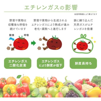 バイオマス素材配合鮮度保持袋 アイメディア
