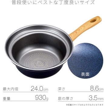ダイヤモンドコート鍋型フライパン アイメディア