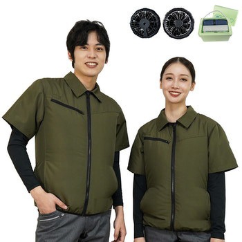 空調半袖ジャケット、ブラシレスファン&モバイルバッテリーセット+長袖コンプレッションウェア付 STATUSUNI(ステータスユニ)