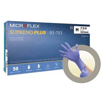 Microflexニトリル手袋 SUPRENO PLUS 50枚 アンセル