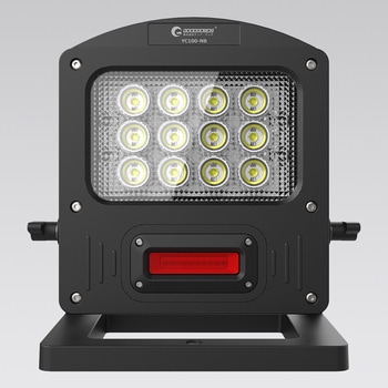 充電式LED 充電しながら使える 100W 最長19時間 三脚搭載可能 赤色灯付き GOODGOODS(グッド・グッズ)