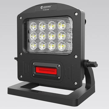 充電式LED 充電しながら使える 100W 最長19時間 三脚搭載可能 赤色灯付き GOODGOODS(グッド・グッズ)