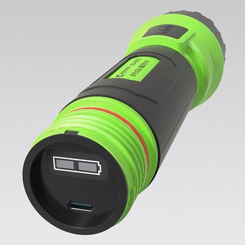 ホイッスル付き 充電式LED懐中電灯 備災ライト 防水 GOODGOODS(グッド・グッズ)