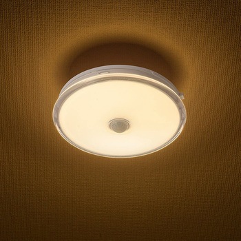 LED薄形ミニシーリングライト センサー付き オーム電機