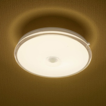 LED薄形ミニシーリングライト センサー付き オーム電機