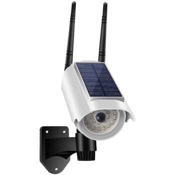 屋外防水ソーラー人感LEDダミーカメラ、警報付き ブロードウォッチ