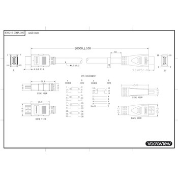 HDMI ケーブル ロングタイプ Vodaview