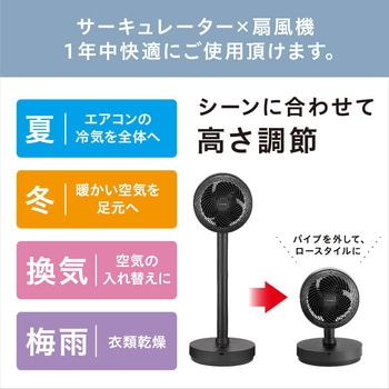 サーキュレーター扇風機 WOOZOOモデル 18cm STF-DCC18T-P