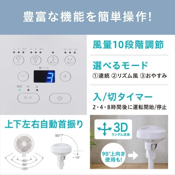 サーキュレーター扇風機 デザインタイプ アイリスオーヤマ