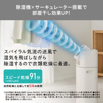 サーキュレーター付き衣類乾燥除湿機 5.8L/日 アイリスオーヤマ 【通販
