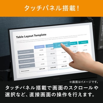 DP-BF162U-B ポータブルモニター 15.6インチ タッチ機能搭載 アイリス