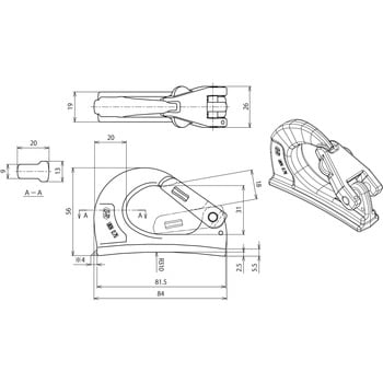 UKN-0.75 溶接フック 1個 マーテック 【通販サイトMonotaRO】