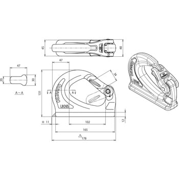 UKN-5 溶接フック 1個 マーテック 【通販サイトMonotaRO】