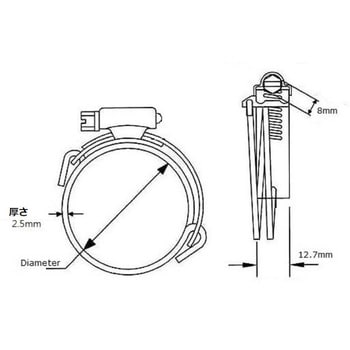 SY188550 SYバンド(オールステンレス・SUS304) 1箱(10個) TRUSCO