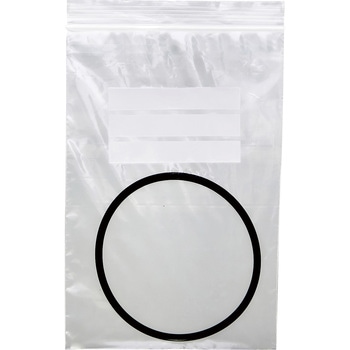 チャック付ポリ袋(白枠付) 厚さ0．08mm TRUSCO