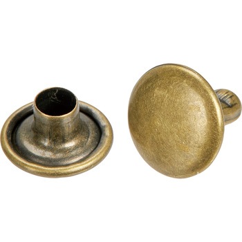 大カシメ スチール 金ブロンズメッキ TRUSCO