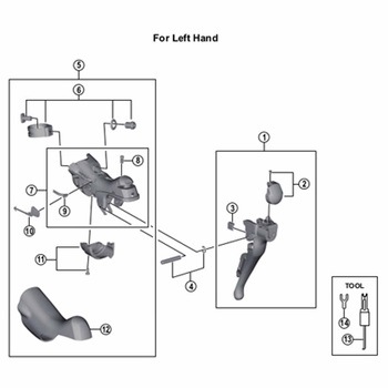 ST-4700 ユニットカバーL/ネジ - SHIMANO(シマノ)