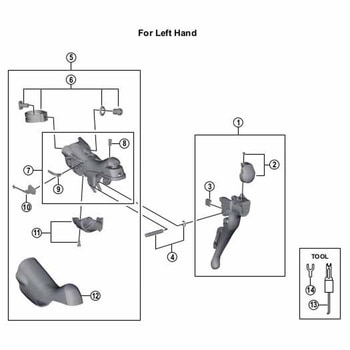 ST-4703 ブラケットクミ L SHIMANO(シマノ)