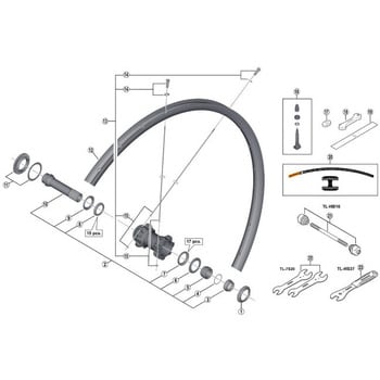 Y03P98010 WH-M8000 スポーク300/ワッシャ 1個 SHIMANO(シマノ) 【通販モノタロウ】