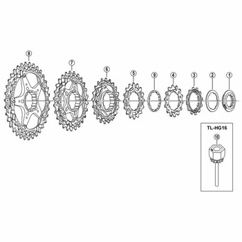 ギア間座(t=2.56mm) SHIMANO(シマノ)