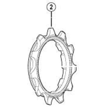 11Tギア(ツバ付ギア)acグループ用 SHIMANO(シマノ)