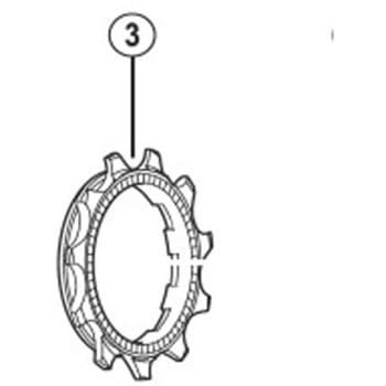 12Tギア(ツバ付ギア)Wグループ用 SHIMANO(シマノ)
