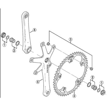 クランクキャップ & プラスチックワッシャー SHIMANO(シマノ)