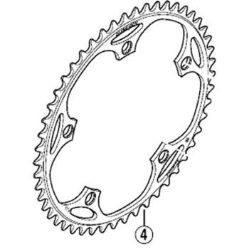 チェーンリング 49T(1/2″×1/8″) NJS SHIMANO(シマノ)