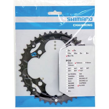 スパイク付チェーンリング 42t ブラック Shimano シマノ シマノ 品番先頭文字 Y1 通販モノタロウ Y1gm