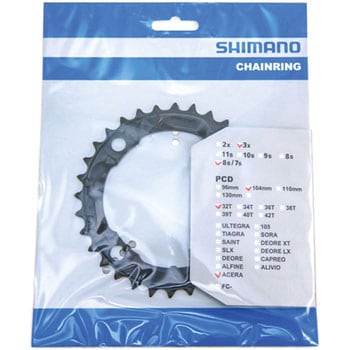 Y1KN98030 スパイク付チェーンリング 32T(ブラック) 1個 SHIMANO