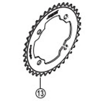 FC-M640/M645 シングル/10スピード チェーンリング 34T SHIMANO(シマノ)
