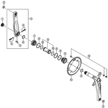 FC-M640/M645 シングル/10スピード チェーンリング 34T SHIMANO(シマノ)